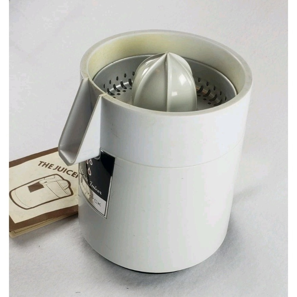 Vintage Van Wyck Press-A-Matic Electric Juicer Retro Kitchen White - Picture 7 of 15